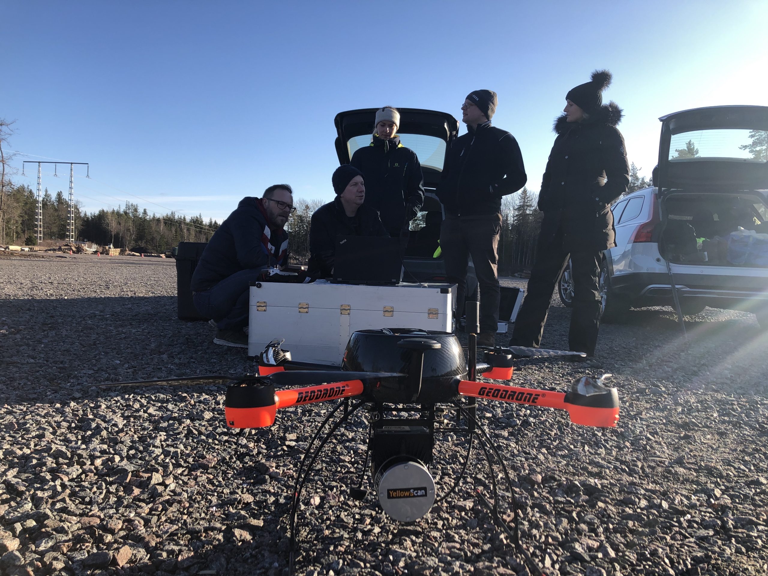 Read more about the article Drönarbaserad laserskanning – Swescan internutbildar 5 piloter